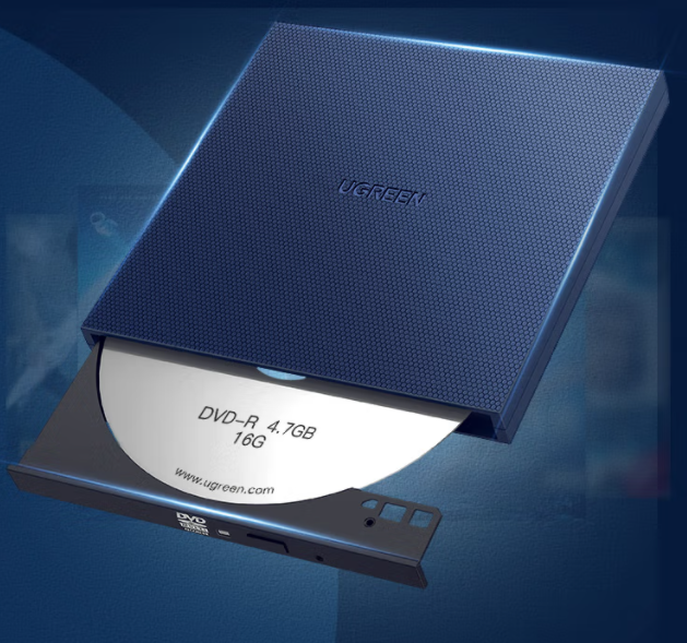 綠聯(lián) 8倍速 USB外置移動(dòng)光驅(qū) DVD光盤刻錄機(jī)